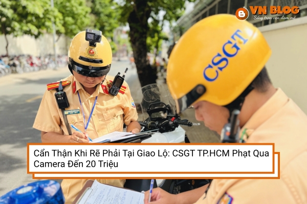 Cẩn Thận Khi Rẽ Phải Tại Giao Lộ: CSGT TP.HCM Phạt Qua Camera Đến 20 Triệu