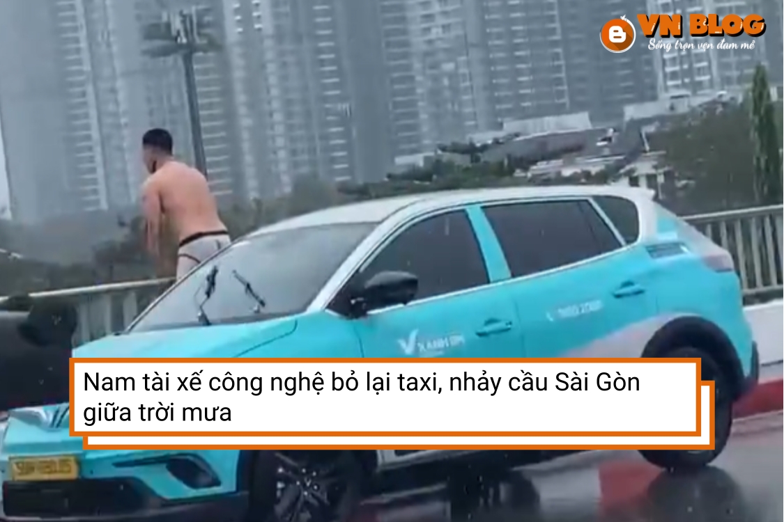Nam tài xế tự sát, nhảy cầu Sài Gòn giữa trời mưa