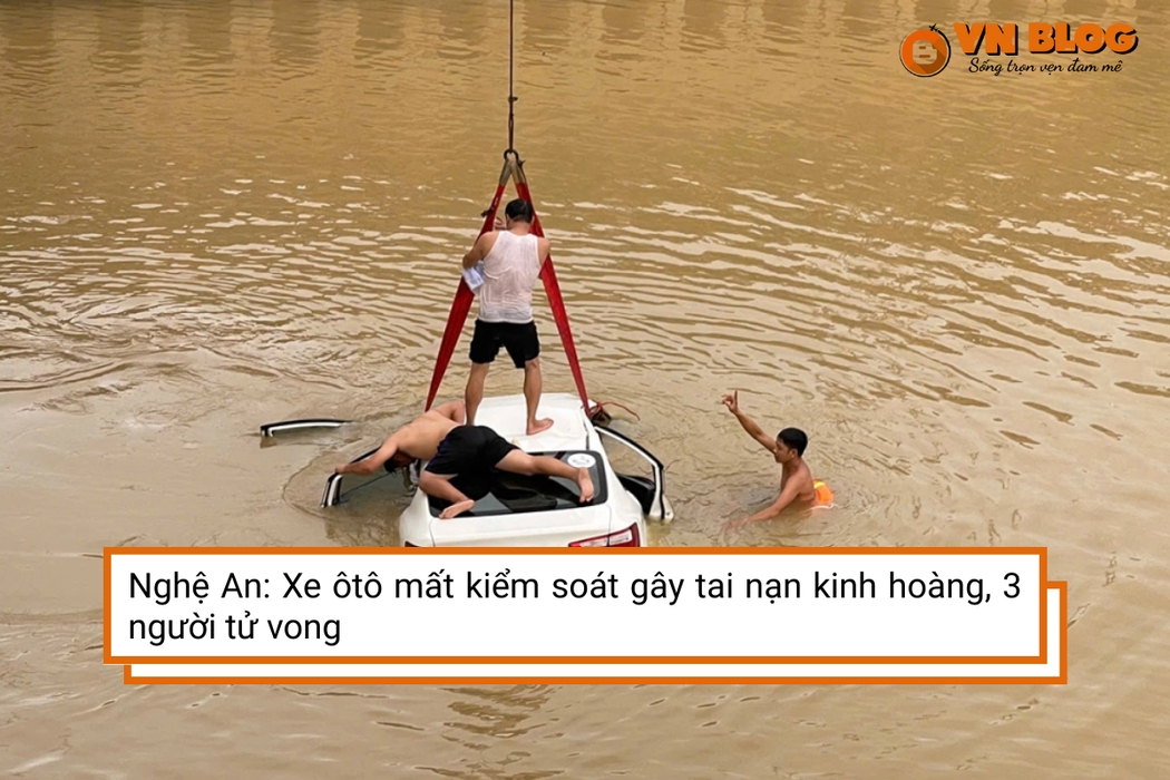 Nghệ An: Xe ôtô mất kiểm soát gây tai nạn kinh hoàng, 3 người tử vong