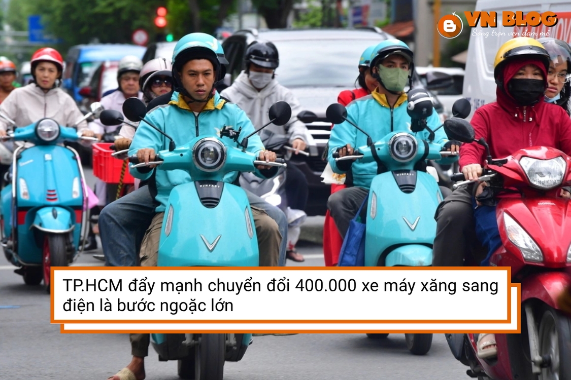 TP.HCM đẩy mạnh chuyển đổi 400.000 xe máy xăng sang điện là bước ngoặc lớn