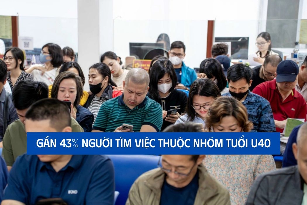Xu hướng lao động quý I/2025: Gần 43% người tìm việc thuộc nhóm tuổi U40