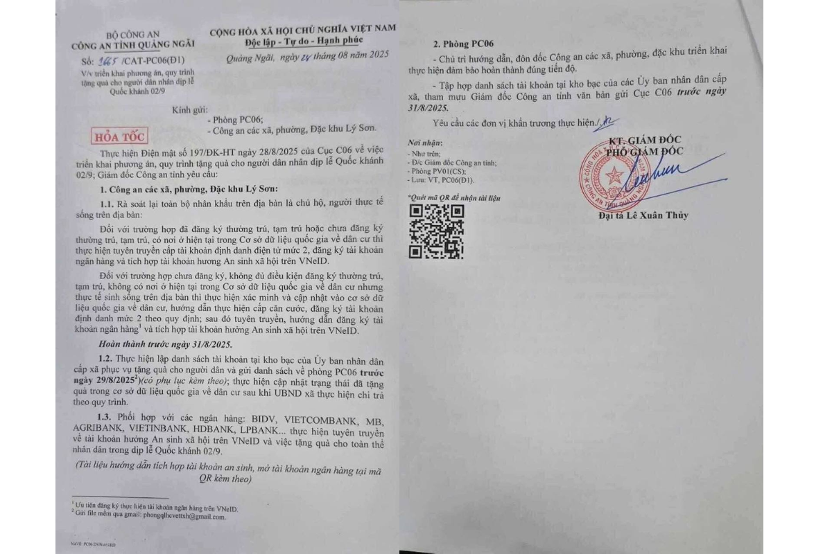 Chính phủ tặng 100.000 đồng/người dân nhân dịp quốc khánh 2/9 