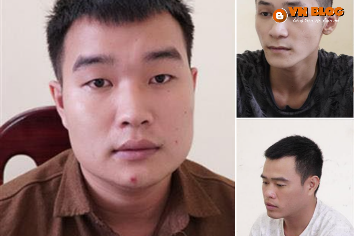 Hình ảnh 3 đối tượng trong vụ án mua bán người