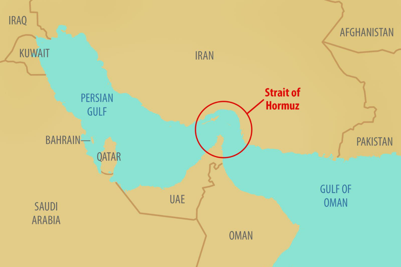 Quốc hội Iran vừa thông qua việc đóng của eo biển Hormuz - nơi 1/5 trữ lượng dầu mỏ của thế giới đi qua