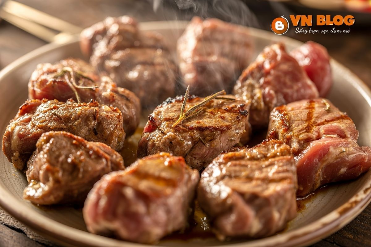 Thêm một chút đường khi ướp thịt giúp thịt mềm và màu đẹp hơn