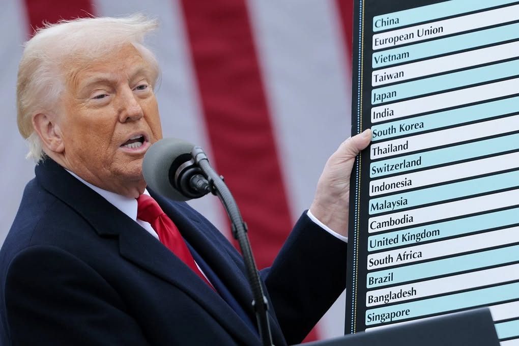 Trước đó Tổng thống Mỹ Donald Trump đã công bố danh sách các quốc gia bị áp thuế, trong đó có Việt Nam