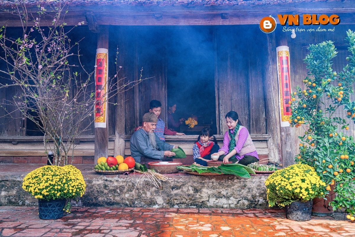 Khung cảnh Tết truyền thống